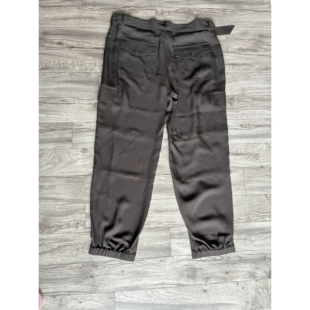 Theory Hannon Belted Cargo Pants Size 10 Tapered Ankle NWT